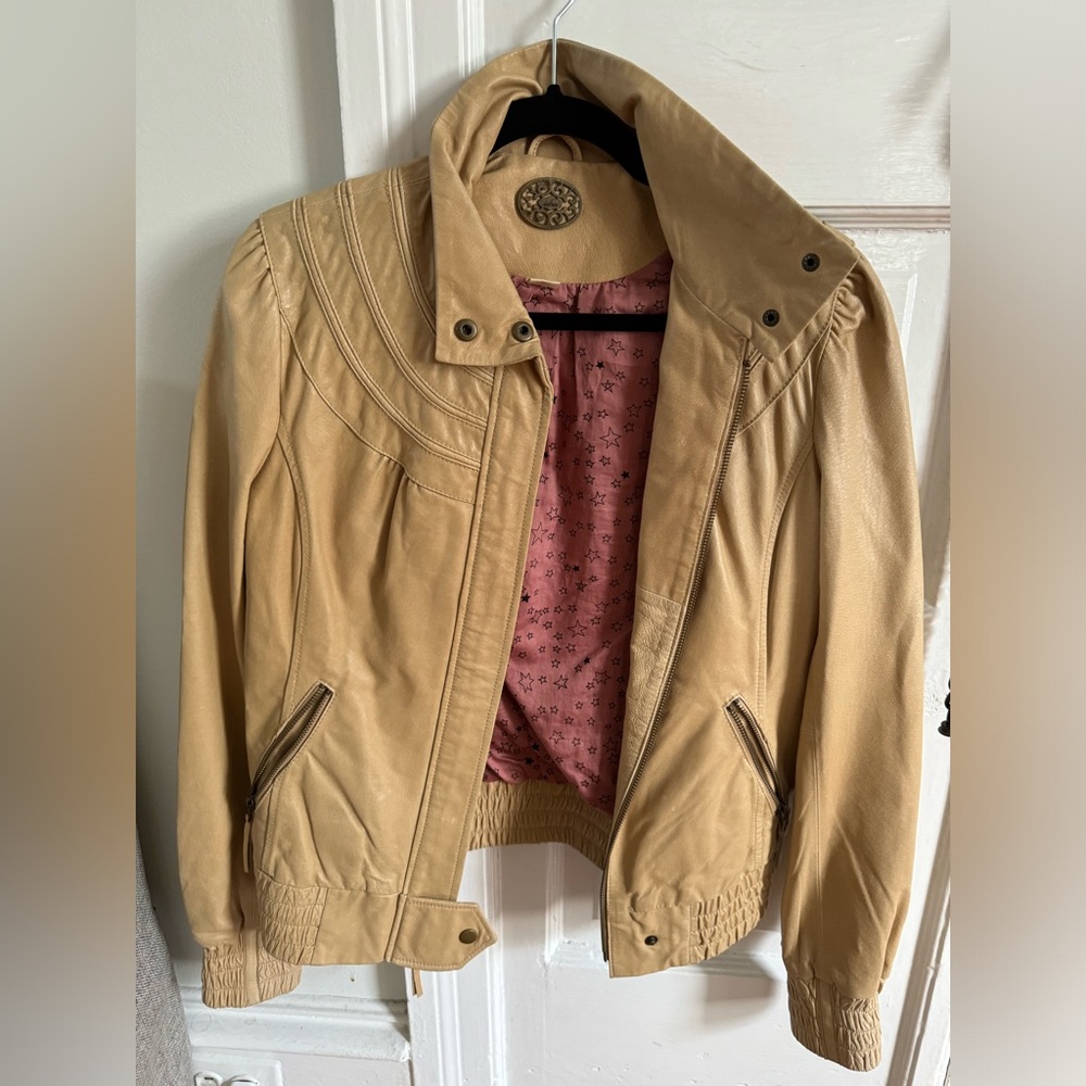 Vintage Anthropologie leather jacket